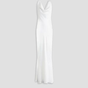 NWT Norma Kamali Draped Maria Gown Snow White